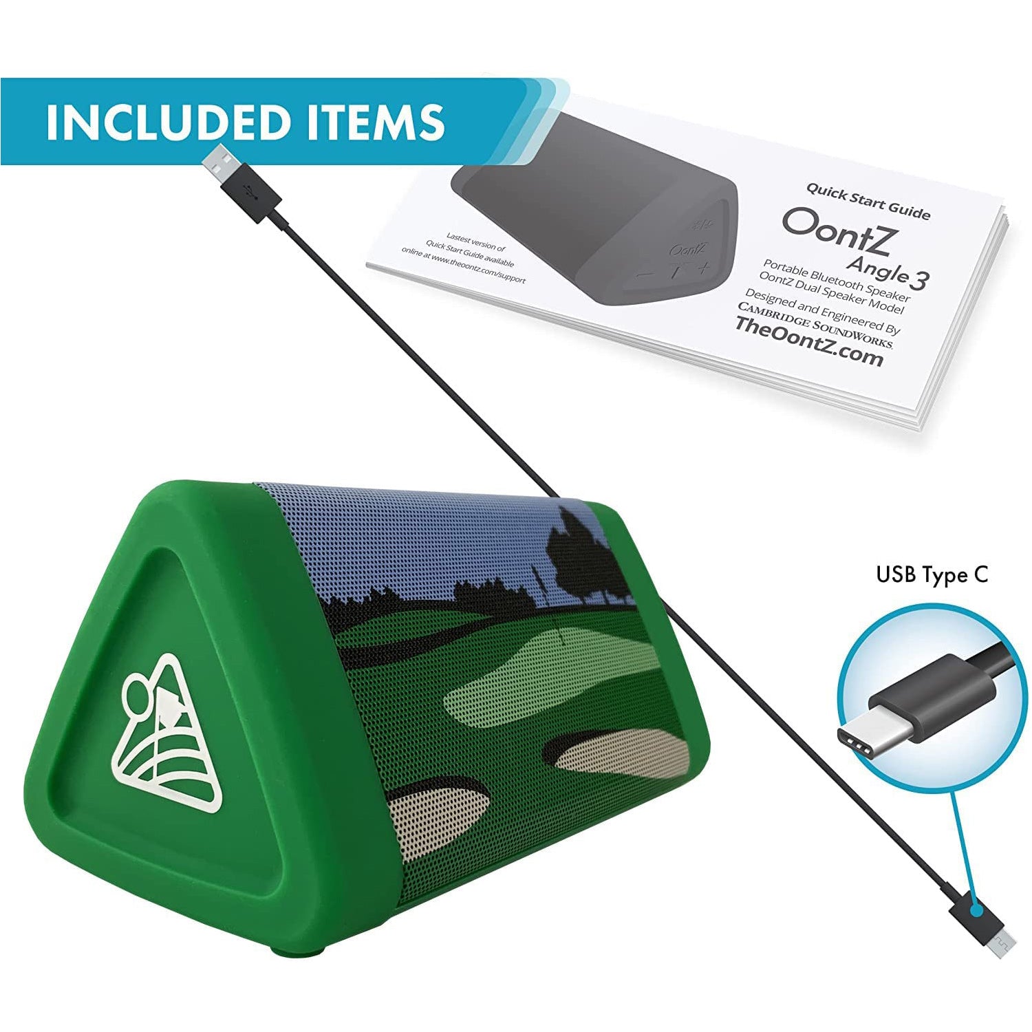 Oontz Upgraded Angle 3 Bluetooth Speaker 100 Foot Range